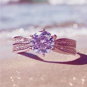 Rose Gold Sterling Silver Plated Ring